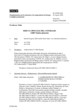 Giornale della 1486a Seduta speciale del Consiglio permanente