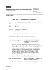 Giornale della 1490a Seduta plenaria del Consiglio permanente