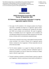Statement by the Hungarian EU Presidency on the Russian Federation’s ongoing aggression against Ukraine