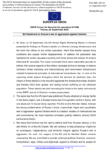 Statement by the Hungarian EU Presidency on the Russian war of aggression against Ukraine