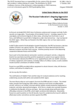 Statement by the Delegation of the United States of America on the Russian Federation’s ongoing aggression against Ukraine