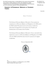 Information Exchange by the Delegation of Denmark on Conventional Arms Transfer Information Exchange by the Delegation of Denmark on Conventional Arms Transfer