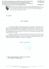 Response by the Delegation of Bosnia and Herzegovina to the Questionnaire on Participating States’ Policy and/or National Practices and Procedures for the Export of Conventional Arms and Related Technology