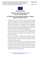 Statement by the Hungarian EU Presidency on the Russian Federation’s ongoing aggression against Ukraine