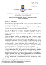 Statement by the Delegation of Norway on the Russian Federation’s ongoing aggression against Ukraine
