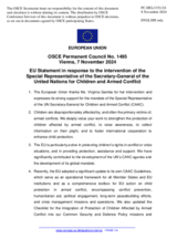 Statement by the Hungarian EU Presidency in response to the address by the United Nations Special Representative of the Secretary-General for Children and Armed Conflict, Ms. V. Gamba