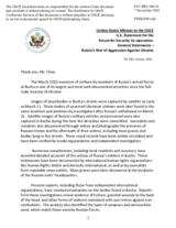 Statement by the Delegation of the United States of America