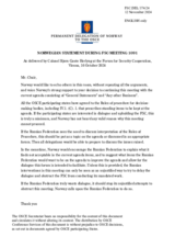 Statement by the Delegation of Norway