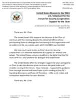 Statement by the Delegation of the United States of America