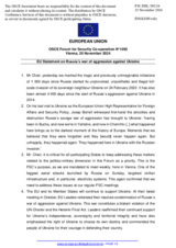 Statement by the Hungarian EU Presidency on the Russian war of aggression against Ukraine