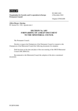 Permanent Council Decision No. 1493