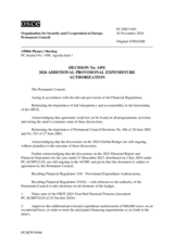 Permanent Council Decision No. 1491