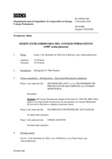 Diario de la 1500ª Sesión extraordinaria del Consejo Permanente