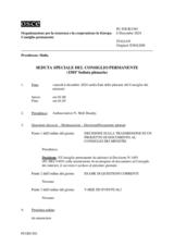 Giornale della 1501a Seduta speciale del Consiglio permanente