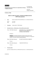 Giornale della 1500a Seduta speciale del Consiglio permanente