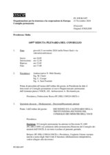 Giornale della 1497a Seduta plenaria del Consiglio permanente