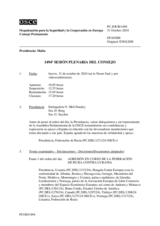 Diario de la 1494ª Sesión plenaria del Consejo Permanente