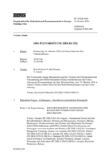 Journal der 1493. Plenarsitzung des Ständigen Rates 