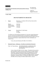 Journal der 1494. Plenarsitzung des Ständigen Rates 