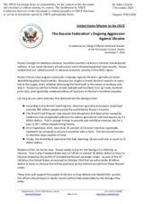 Statement by the Delegation of the United States of America on the Russian Federation’s ongoing aggression against Ukraine