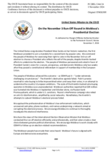 Statement by the Delegation of the United States of America on the final results of the presidential election held in Moldova on 20 October and 3 November 2024