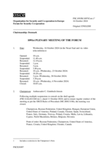 Journal of the 1091st Plenary Meeting of the Forum for Security Co-operation