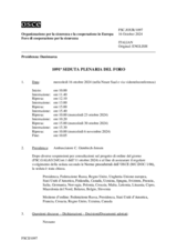 Giornale della 1091a Seduta plenaria del Foro di cooperazione per la sicurezza