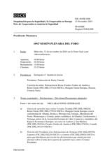 Diario de la 1092ª Sesión plenaria del Foro de Cooperación en materia de Seguridad