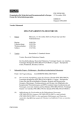 Journal der 1092. Plenarsitzung des Forums für Sicherheitskooperation