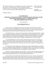 Statement by the Delegation of Belarus on the Helsinki Decalogue