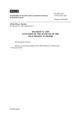 Permanent Council Decision No. 1499