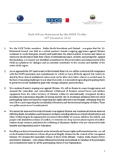  End of Year Statement by the OSCE Troika