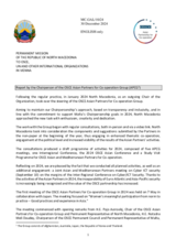 Report by the Chairperson of the OSCE Asian Partners for Co-operation Group