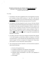 OSCE Panel of Adjudicators Decision 2/2024 OSCE Panel of Adjudicators Decision 2/2024