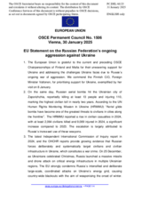 Statement by the Polish EU Presidency on the Russian Federation’s ongoing aggression against Ukraine