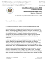 Opening statement by the Delegation of the United States of America