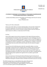 Opening statement by the Delegation of Norway