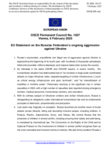 Statement by the Polish EU Presidency on the Russian Federation’s ongoing aggression against Ukraine