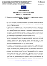  Statement by the Polish EU Presidency on the Russian Federation’s ongoing aggression against Ukraine