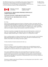 Statement by the Delegation of Canada on the Russian Federation’s ongoing aggression against Ukraine