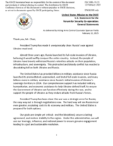 Statement by the Delegation of the United States of America on Russia’s war of aggression against Ukraine