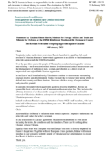 Statement by the Delegation of Ireland on the Russian Federation’s ongoing aggression against Ukraine