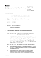 Diario de la 1508ª Sesión plenaria del Consejo Permanente