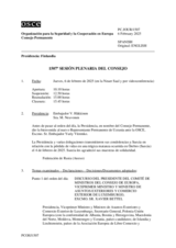 Diario de la 1507ª Sesión plenaria del Consejo Permanente