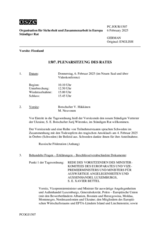 Journal der 1507. Plenarsitzung des Ständigen Rates 