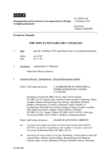 Giornale della 1508a Seduta plenaria del Consiglio permanente