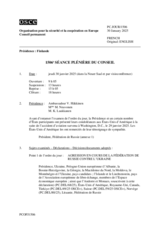 Journal de la 1506ème séance plénière du Conseil permanent