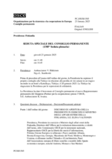 Giornale della 1505a Seduta speciale del Consiglio permanente