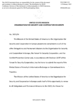 Information Exchange by the Delegation of the United States of America on Conventional Arms Transfer