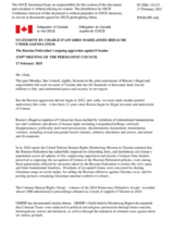 Statement by the Delegation of Canada on the Russian Federation’s ongoing aggression against Ukraine